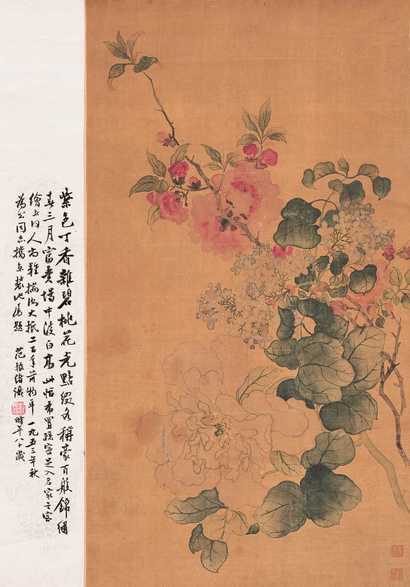 佚名 花卉 立轴